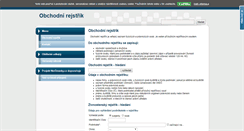 Desktop Screenshot of obchodni-rejstrik.info